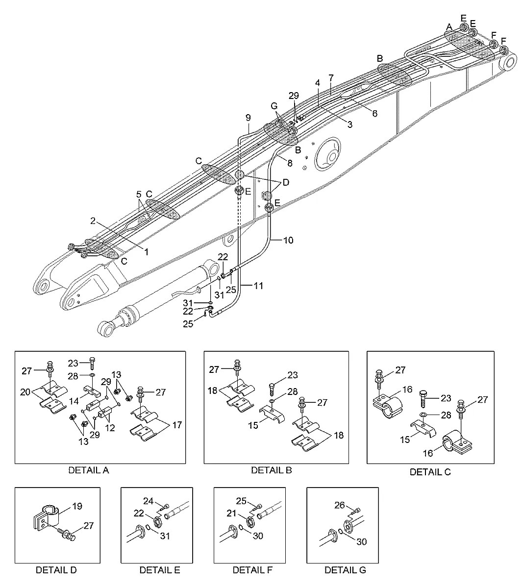 P680-166321 Escavadeira de rodas Hyundai R210W9AMH