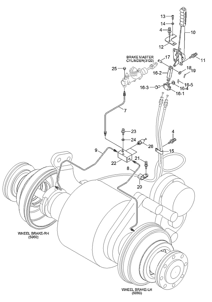 81HD-40023 Empilhadeira Hyundai 20-25-30-32BC-7