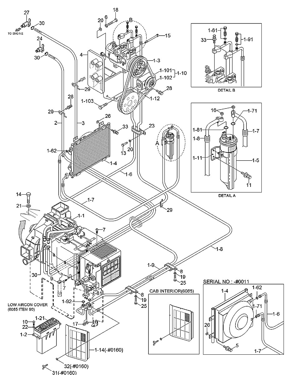 A2W00485A Escavadeira de esteiras Hyundai R500LC-7