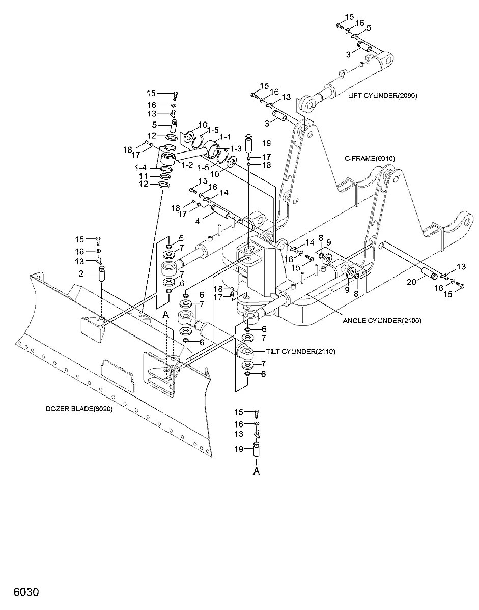 65D2-00070 Trator de esteira Hyundai H80-LGP