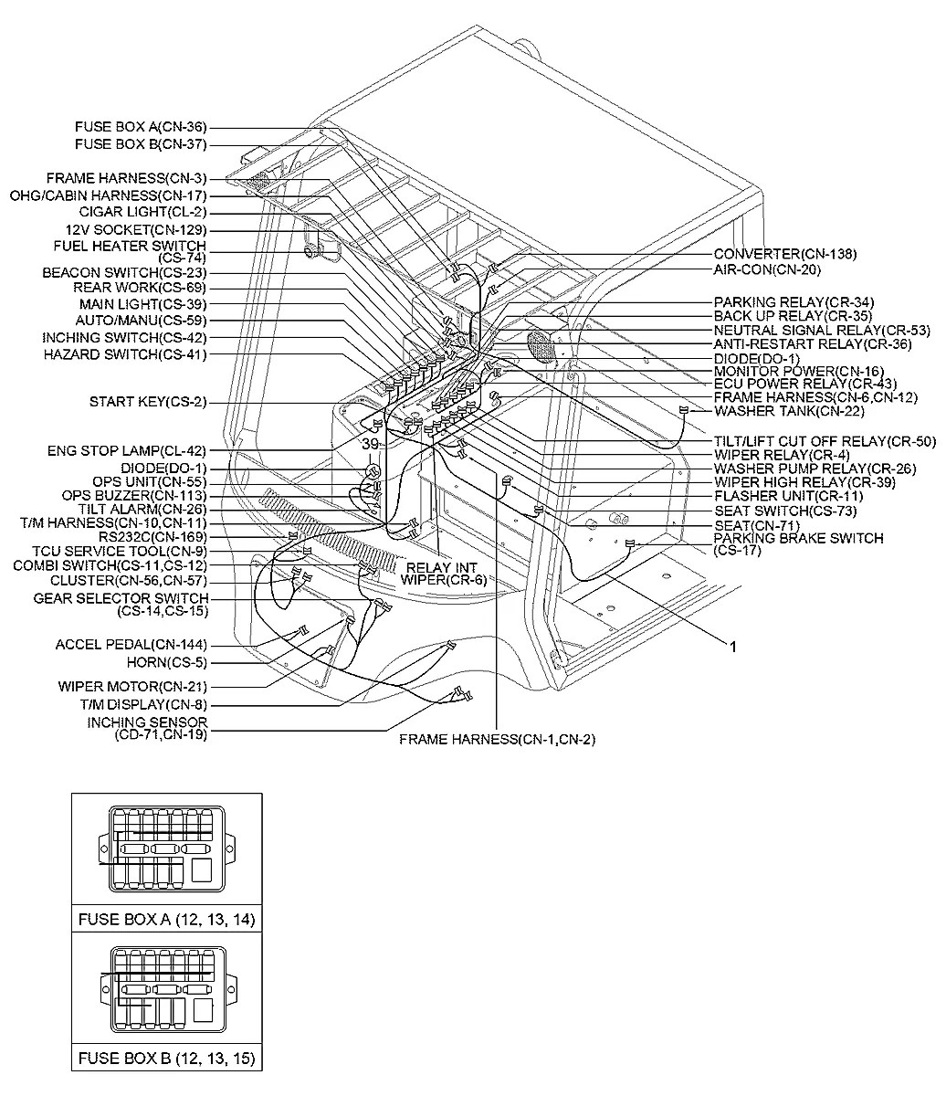 2BFQ-20220 Empilhadeira Hyundai 50-60-70D-7K
