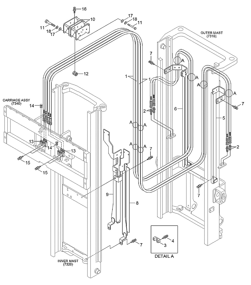 39FY-91201 Empilhadeira Hyundai 15-18-20BT-9