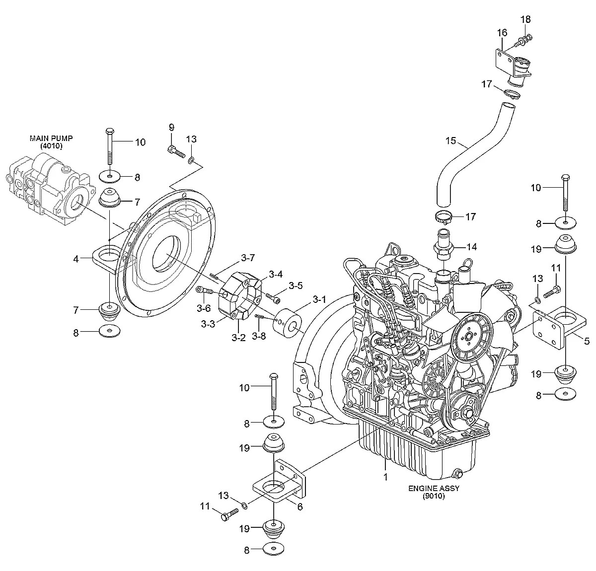 S572-360006 Escavadeira de esteiras Hyundai R25Z-9AK