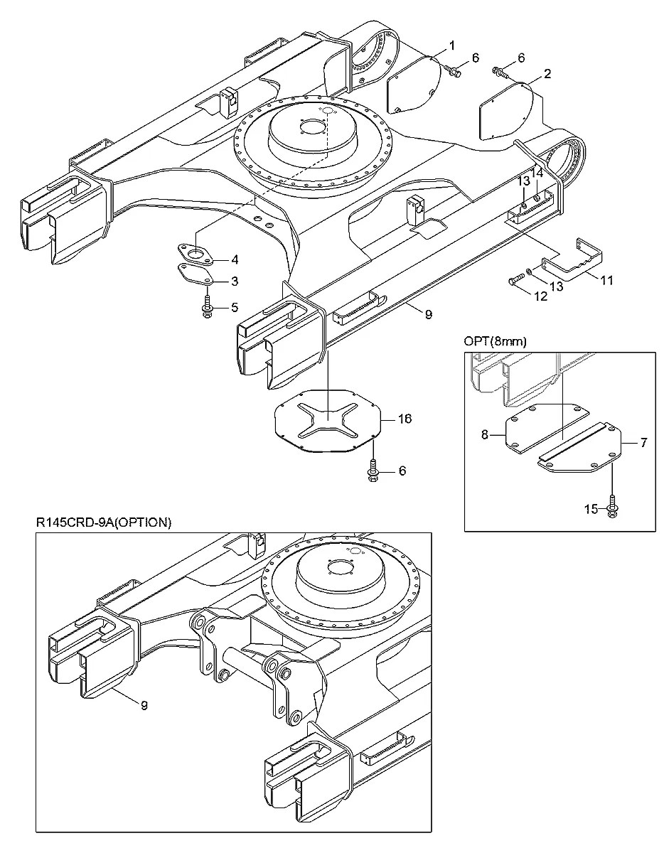 51Q4-01013 Escavadeira de esteiras Hyundai R145CR-9A