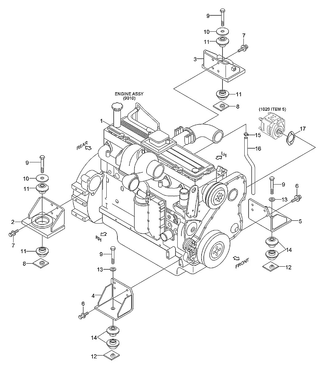 11Q9-01010 Escavadeira de esteiras Hyundai R320LC-9