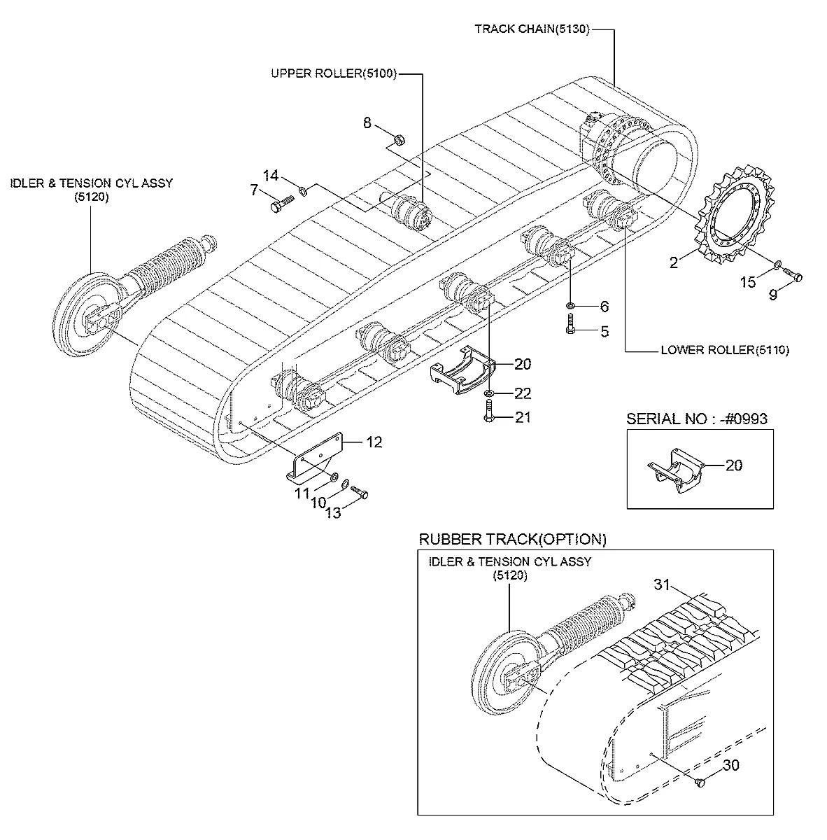 S017-140656 Escavadeira de esteiras Hyundai R80CR-9