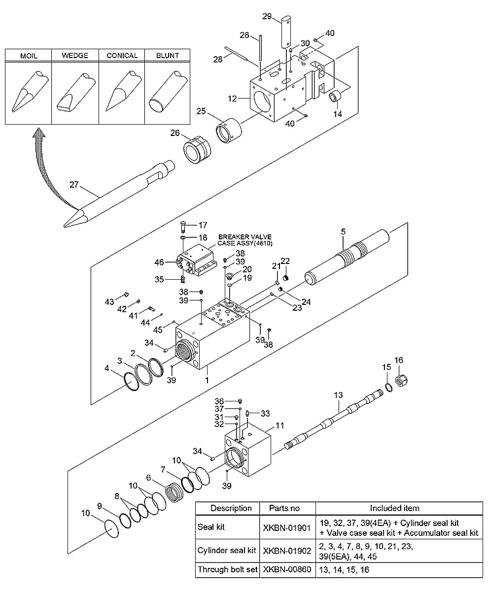XKBN-00127 Escavadeira de esteiras Hyundai RB220LC-9S