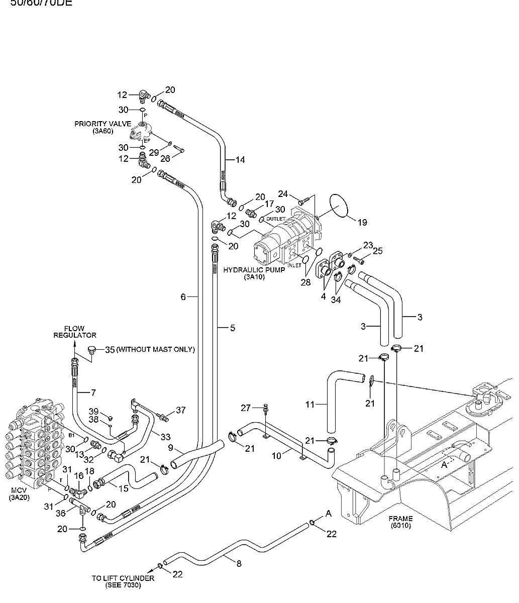 P760-063042 Empilhadeira Hyundai 60D-7E