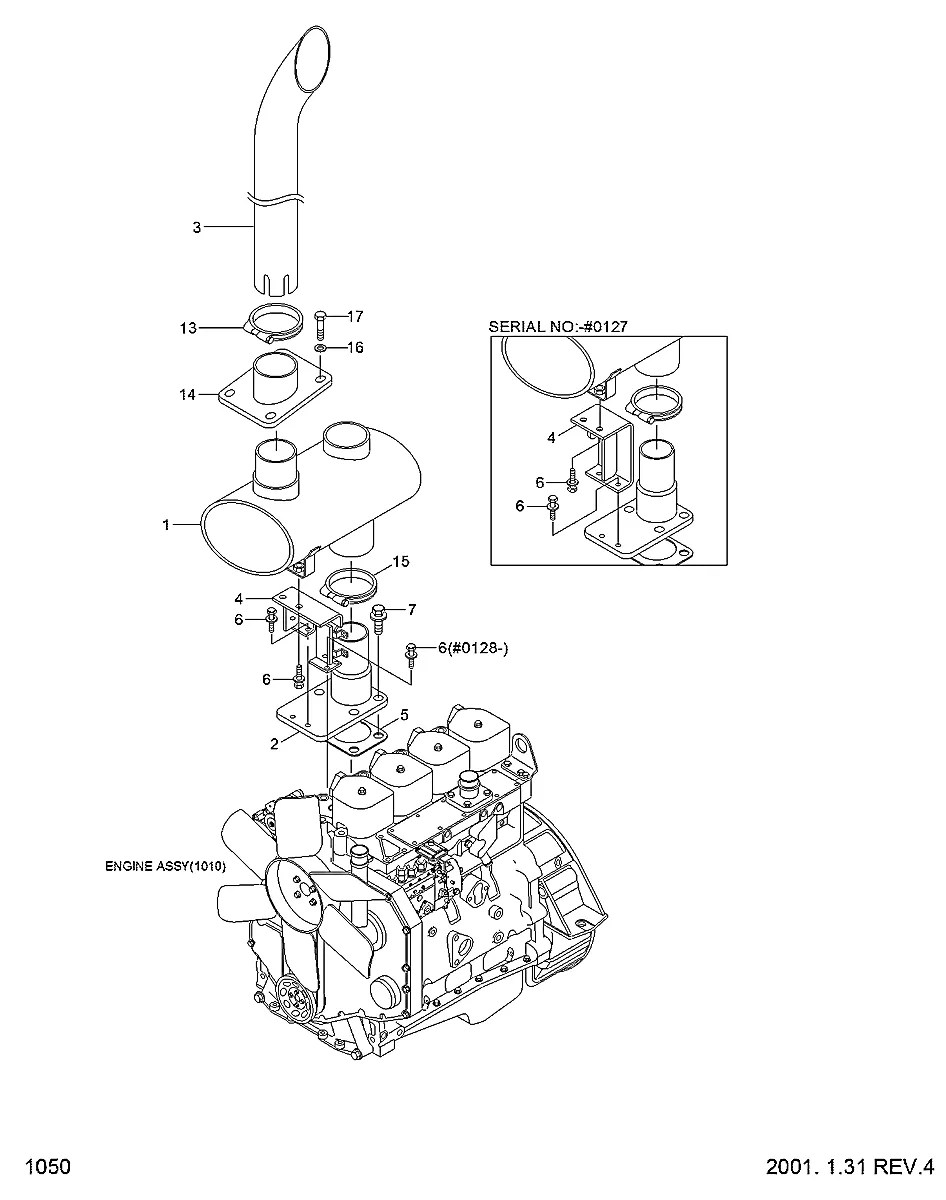 15D1-20162 Trator de esteira Hyundai H70-LGP