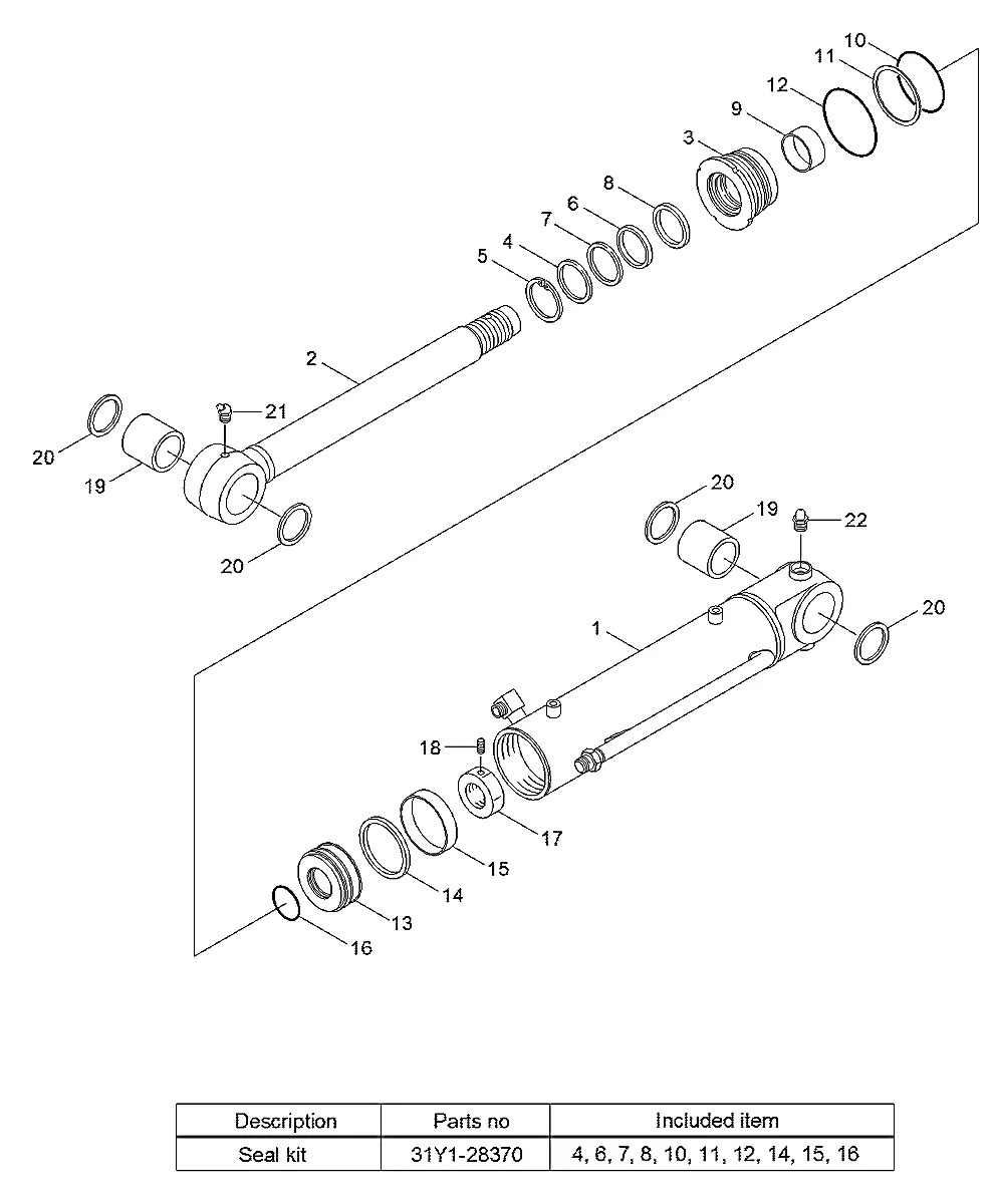 Y300-095100 Escavadeira de esteiras Hyundai R35Z-9