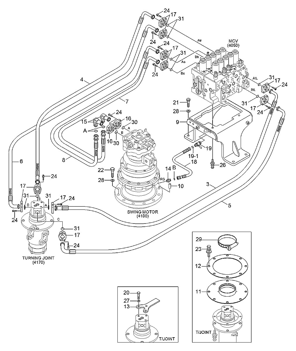 31K6-12260 Escavadeira de esteiras Hyundai HX220 L