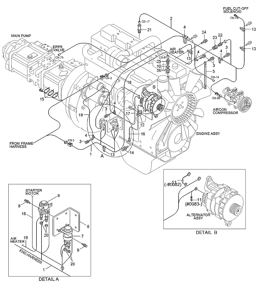 21M8-30130 Escavadeira de esteiras Hyundai R215LC-7