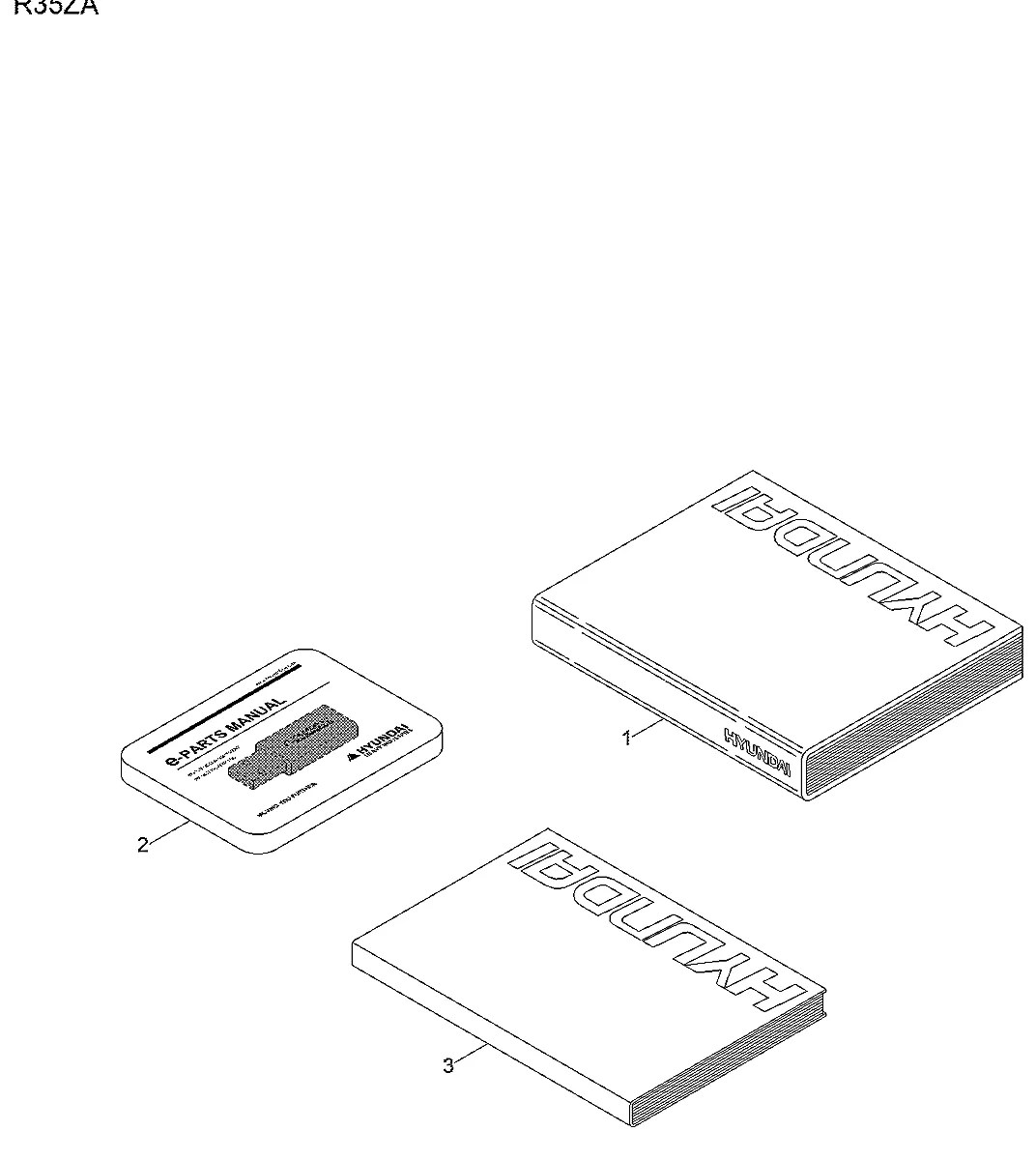 HEUS-30000 Escavadeira de esteiras Hyundai R35Z-9A
