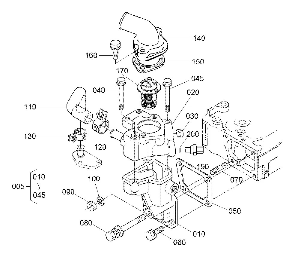1A021-73340 Mini carregadeira Hyundai HSL650-7