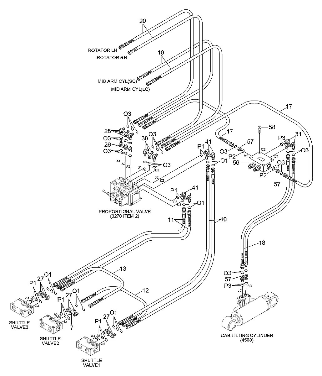 S109-080556 Escavadeira de esteiras Hyundai R380LC-9DM