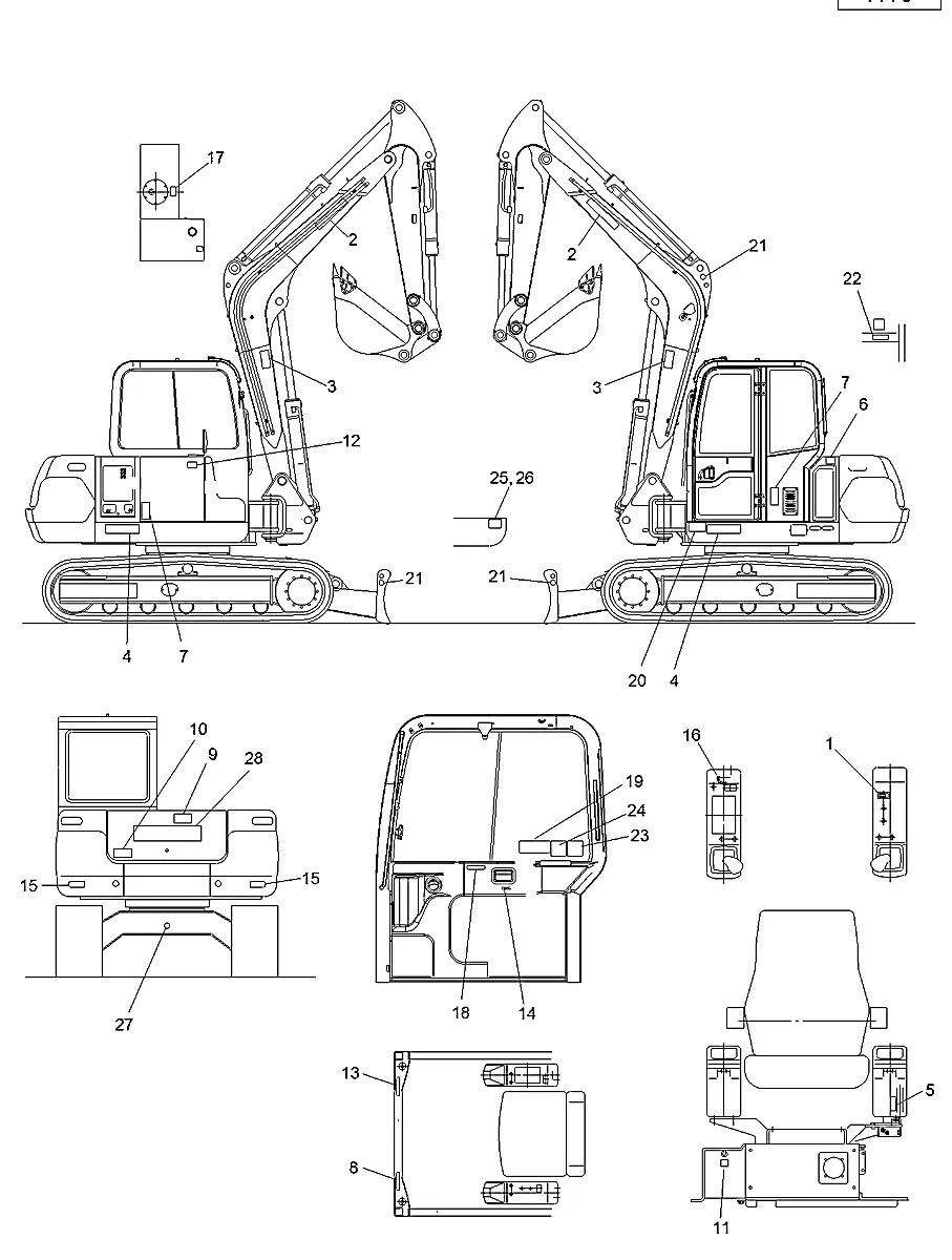 XJDH-02506 Escavadeira de esteiras Hyundai R75-7