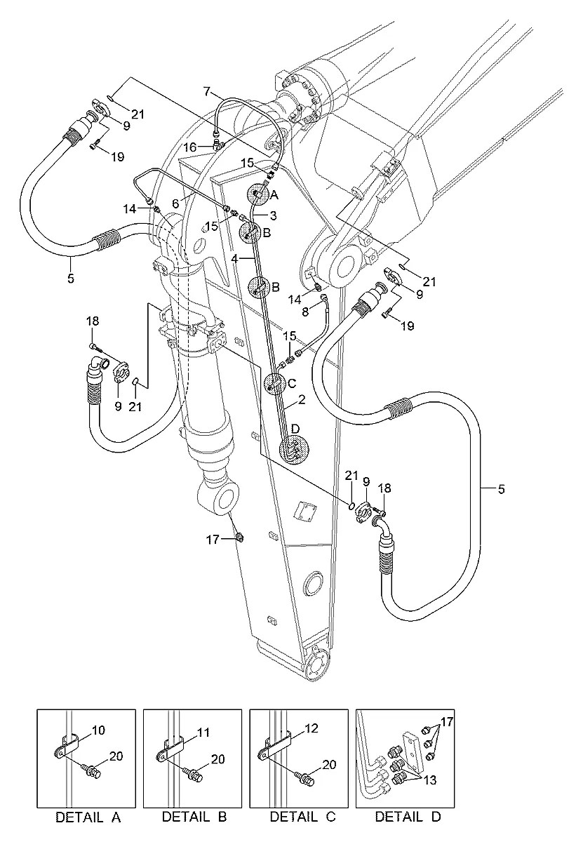 P843-042014 Escavadeira de esteiras Hyundai R430LC-9
