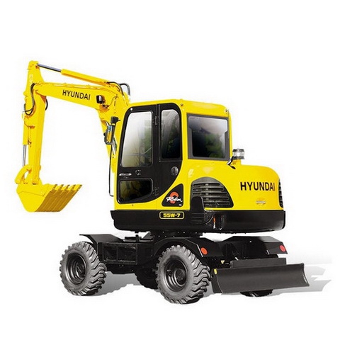 722309 Escavadeira de rodas Hyundai R55W-3