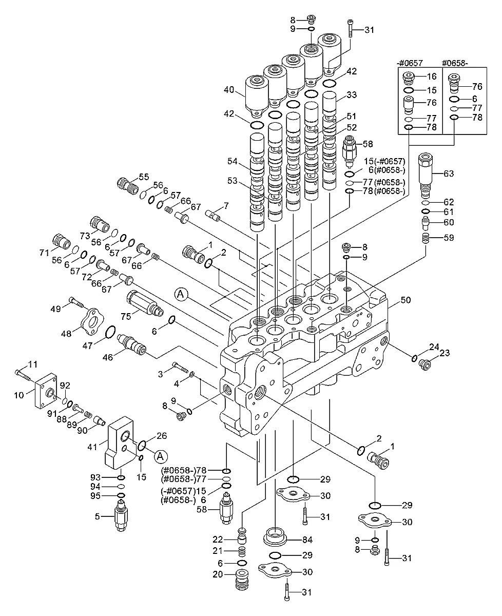3537-357-380-30 Escavadeira de esteiras Hyundai R180LC-3