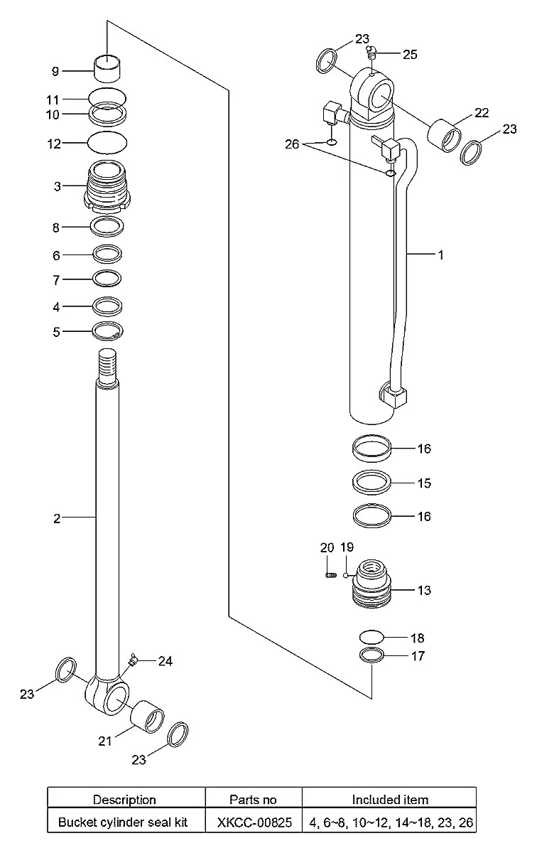 31M9-55130 Escavadeira de esteiras Hyundai R55-9