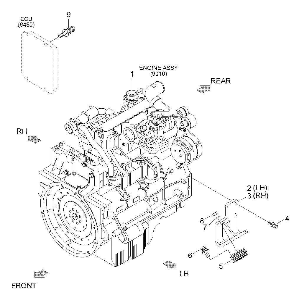4946412 Empilhadeira Hyundai 80D-9