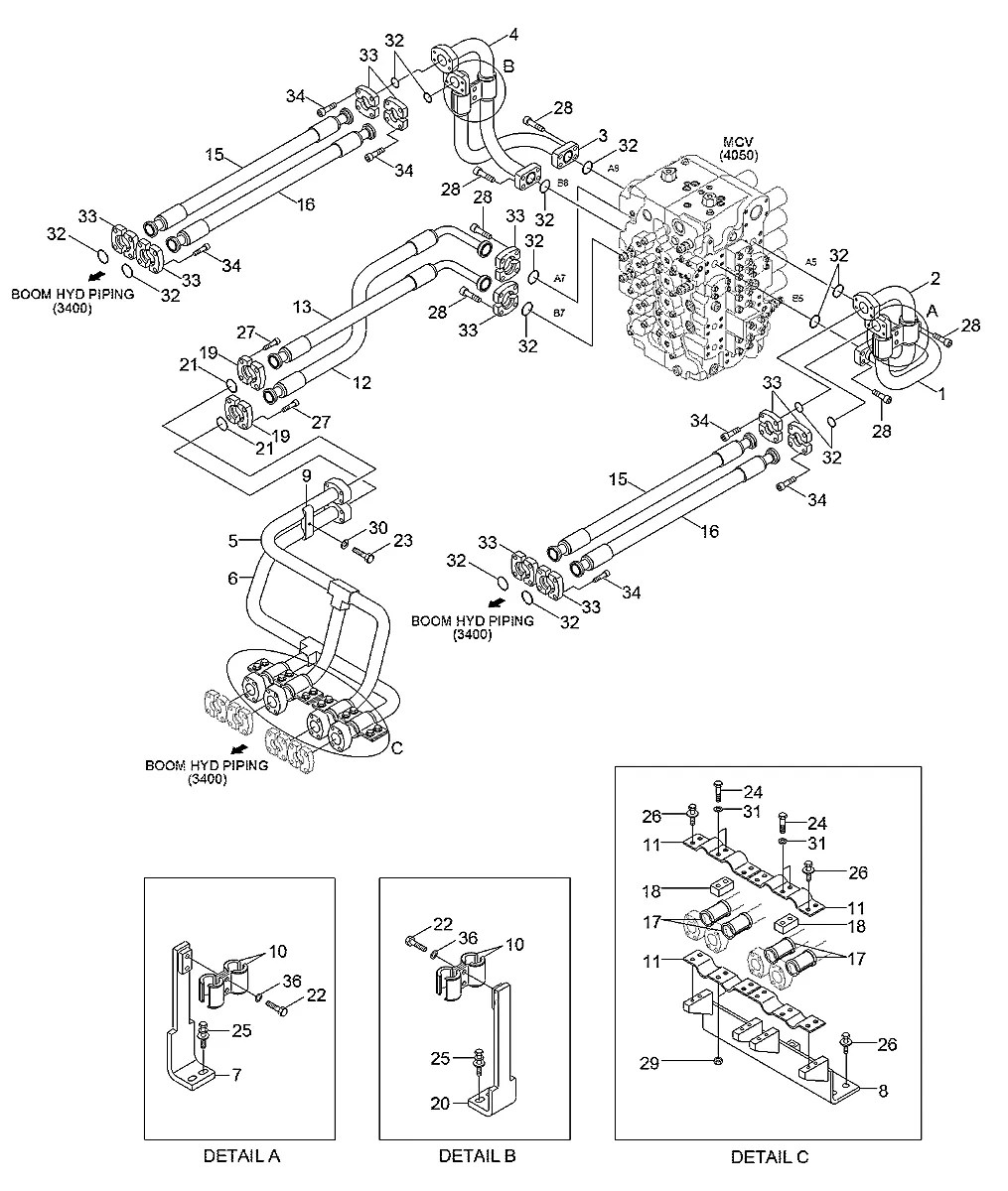 31KB-12301 Escavadeira de esteiras Hyundai HX520 L