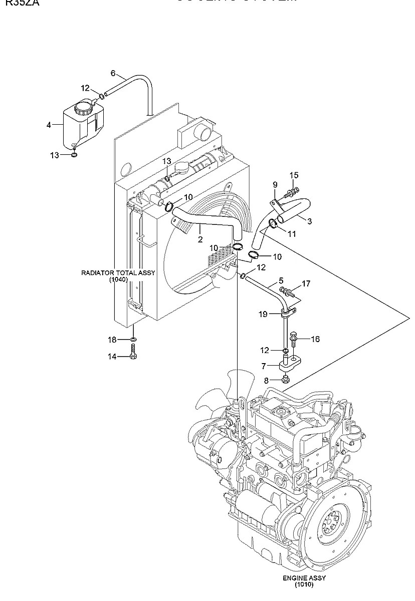S017-100306 Escavadeira de esteiras Hyundai R35Z-9A
