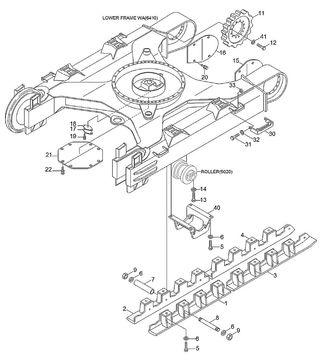 51N6-02660BG Escavadeira de esteiras Hyundai R320LC-7