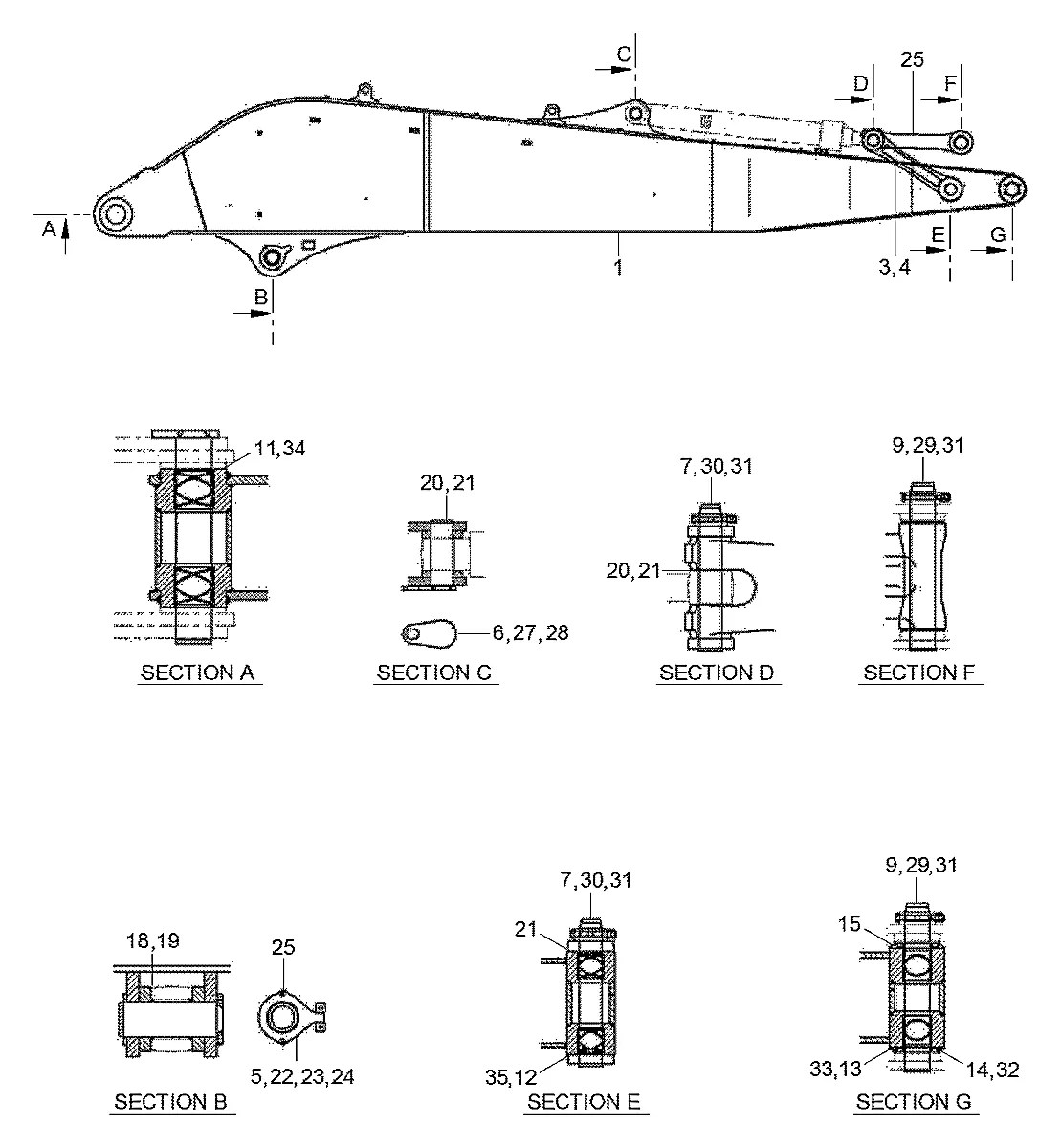 XKDA-00189 Escavadeira de esteiras Hyundai R800LC-9