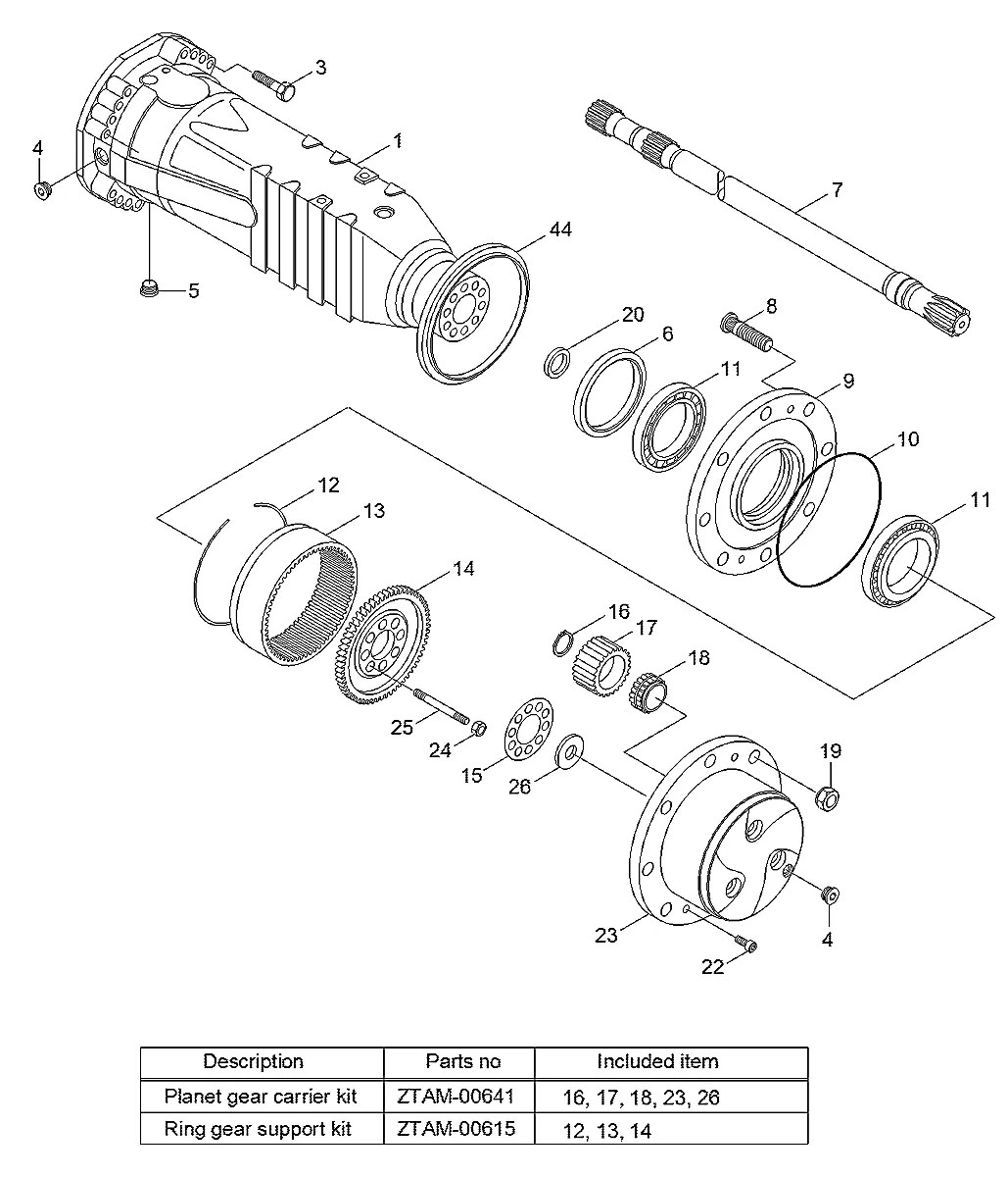 ZTAM-00613 Escavadeira de rodas Hyundai R140W-7A