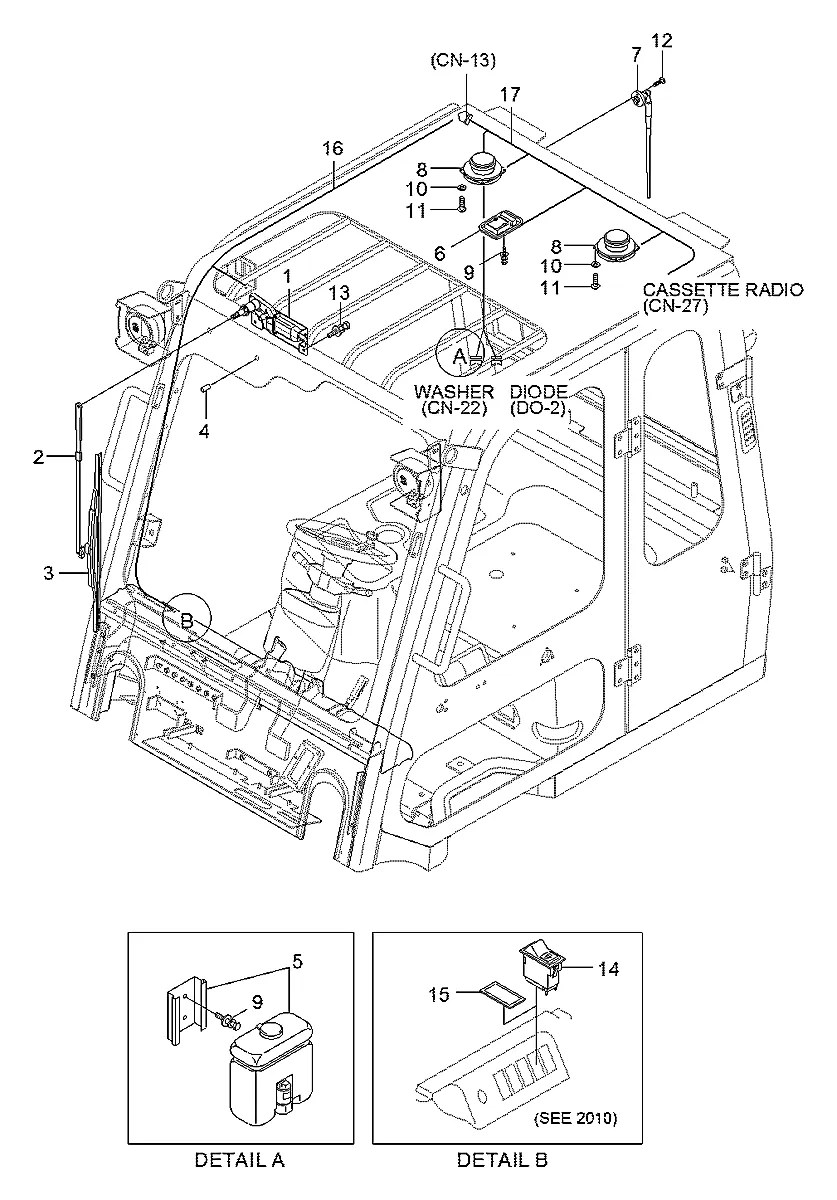 21M6-52050 Empilhadeira Hyundai 45L-7A