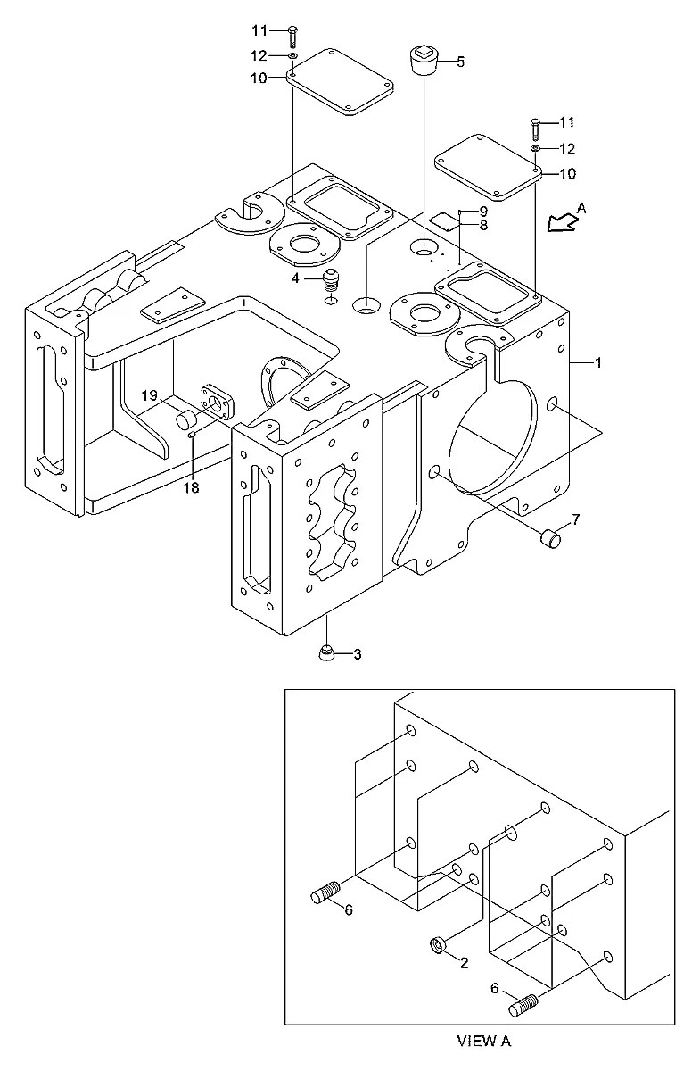 55D1-40470 Trator de esteira Hyundai H70-LGP