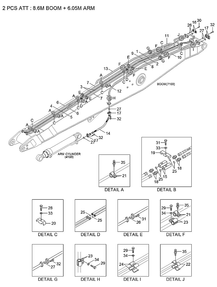 P690-207428 Escavadeira de esteiras Hyundai R380LC-9MH