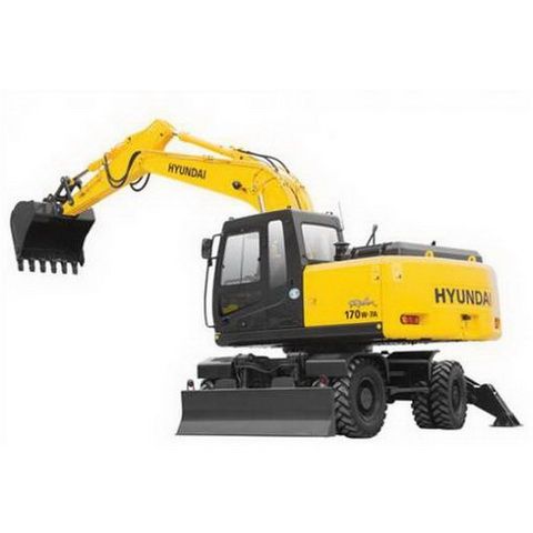 ZGAQ-04002 Escavadeira de rodas Hyundai R170W-7A