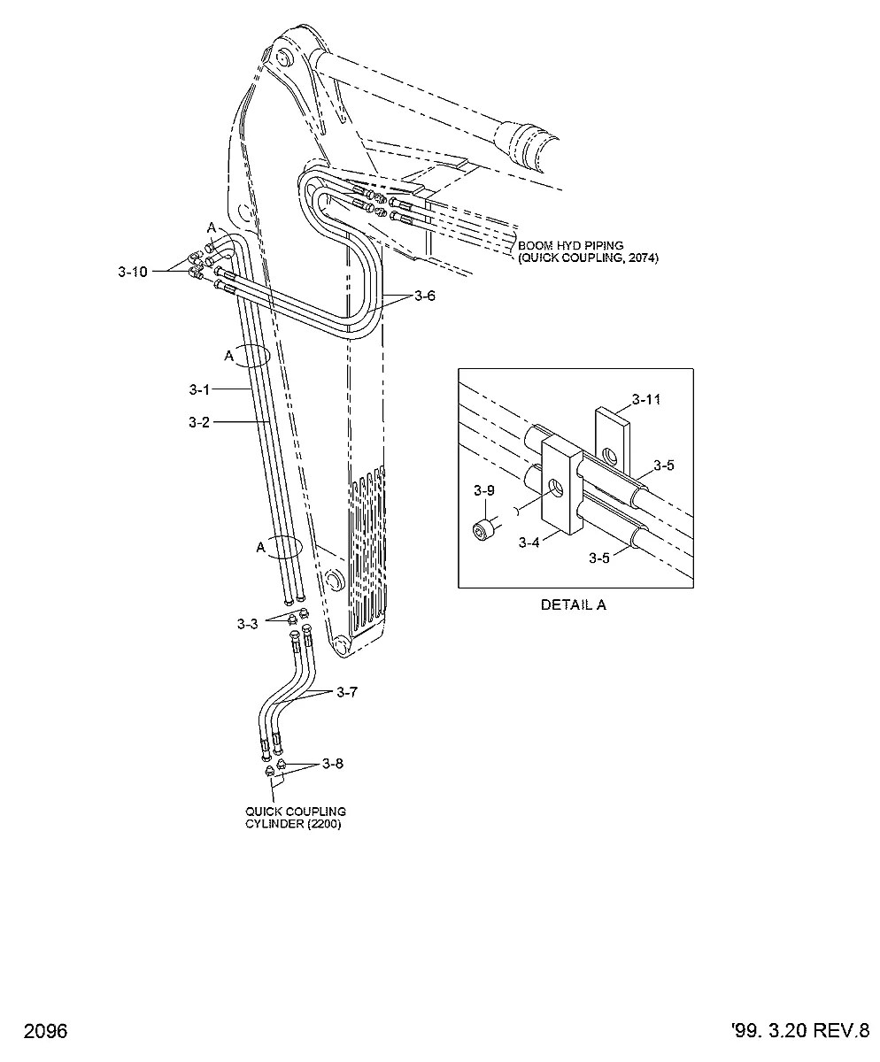 P603-047038 Escavadeira de esteiras Hyundai R210LC-3H