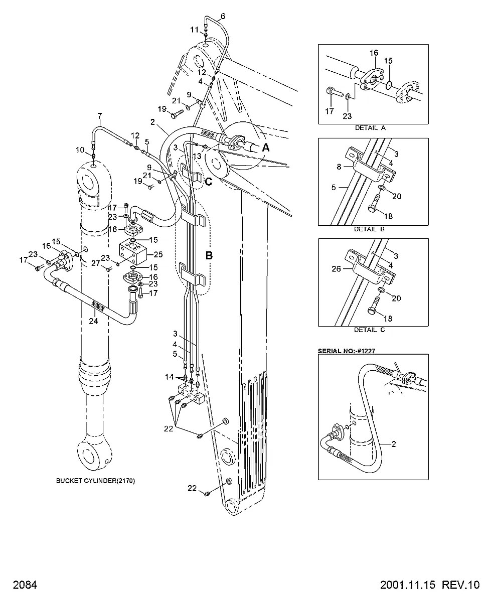 P701-167320 Escavadeira de esteiras Hyundai R450LC-3A