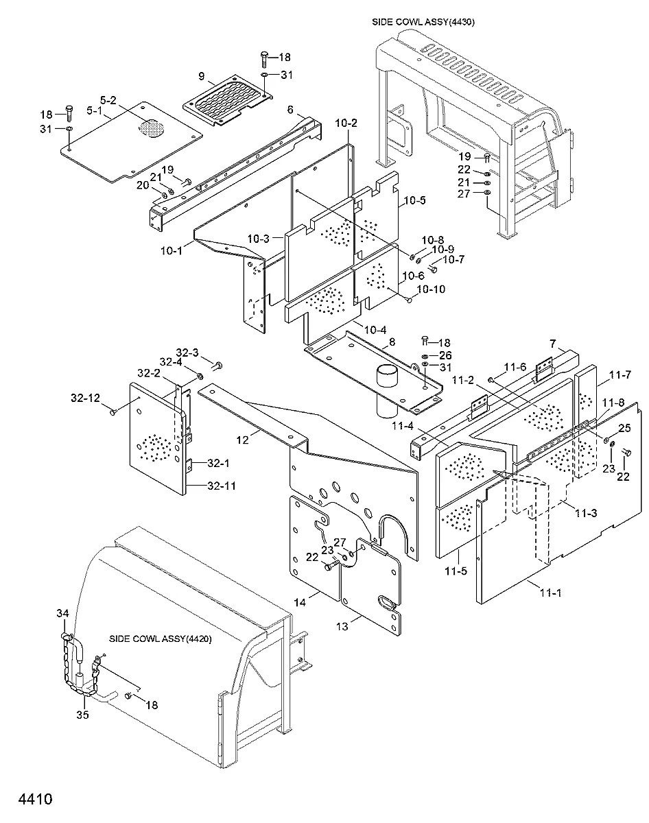 71W1-54040 Equipamento florestal Hyundai R210LL-3