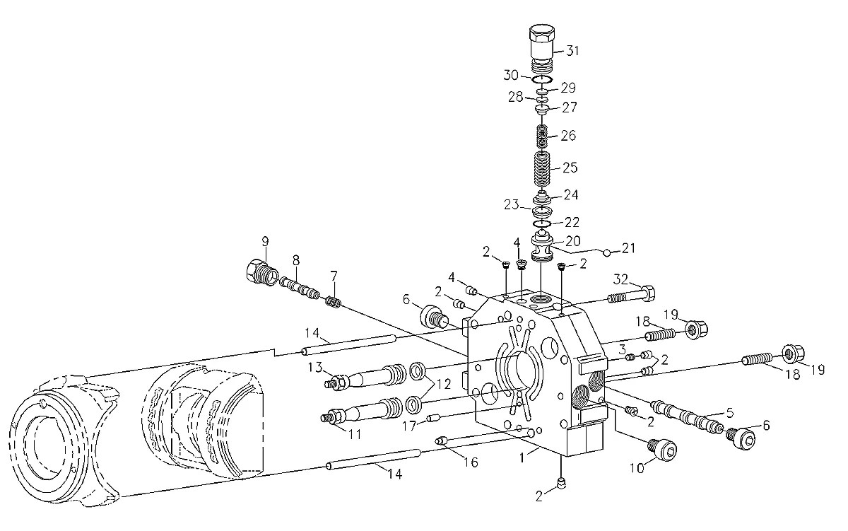 624-008-61-82 Escavadeira de esteiras Hyundai R450LC-3