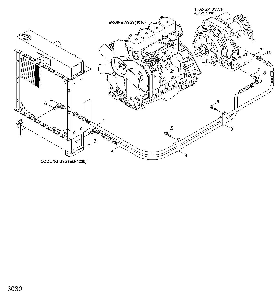 85D2-20020 Trator de esteira Hyundai H80-LGP