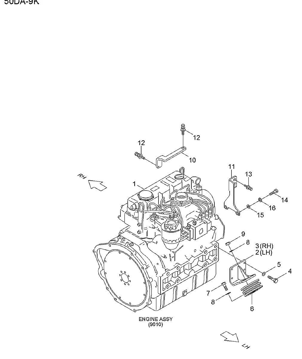 19FV-60101 Empilhadeira Hyundai 35-40-45-50DA-9K