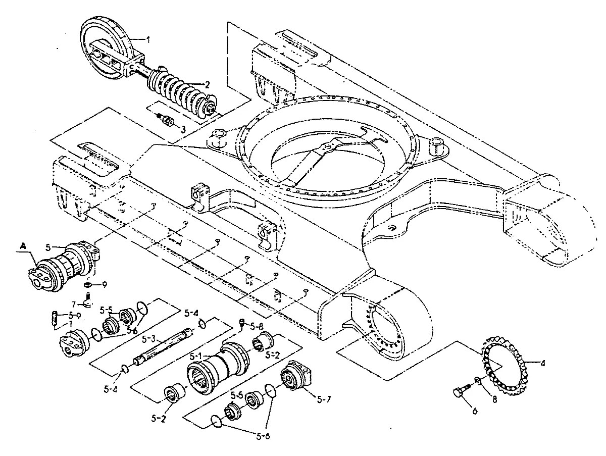 1407-128-01 Escavadeira de esteiras Hyundai R450LC