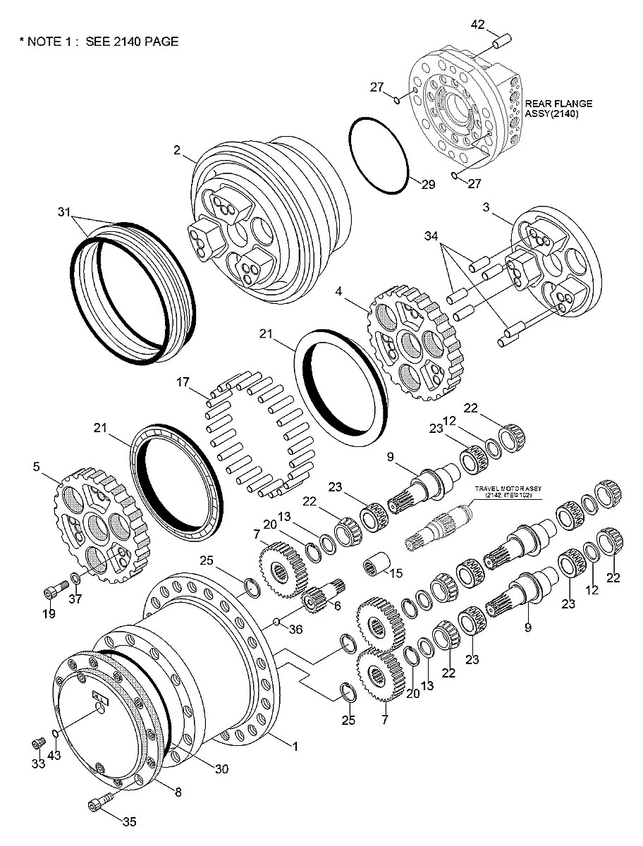 9063400 Escavadeira de esteiras Hyundai R250LC-3