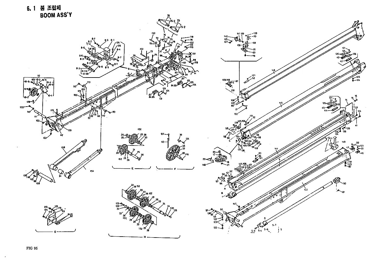 24100U751F1 Guindaste Hyundai HC25E