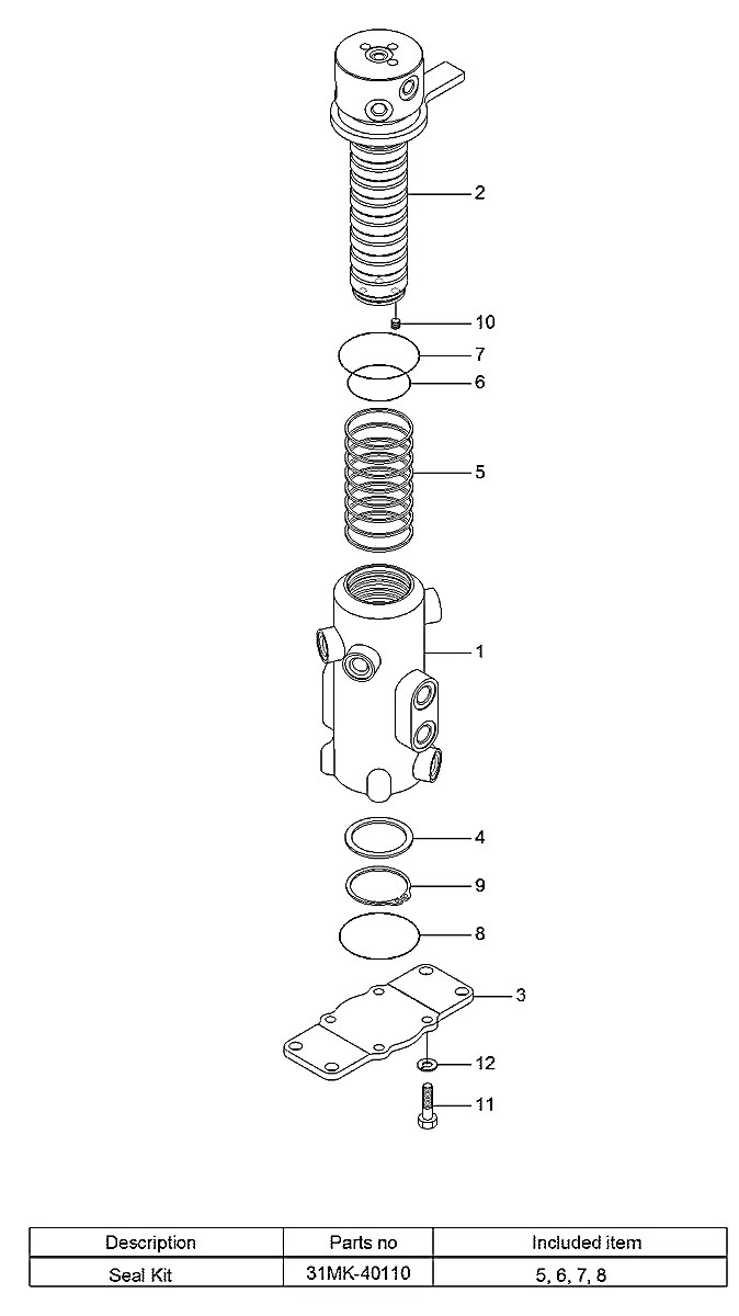 31MK-40100 Escavadeira de esteiras Hyundai R25Z-9A