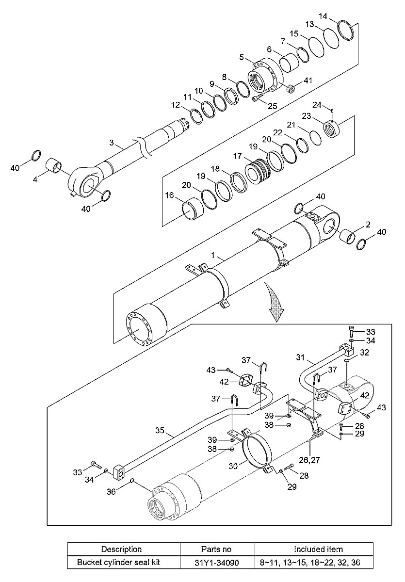 XKCD-01832 Escavadeira de esteiras Hyundai R800LC-7A