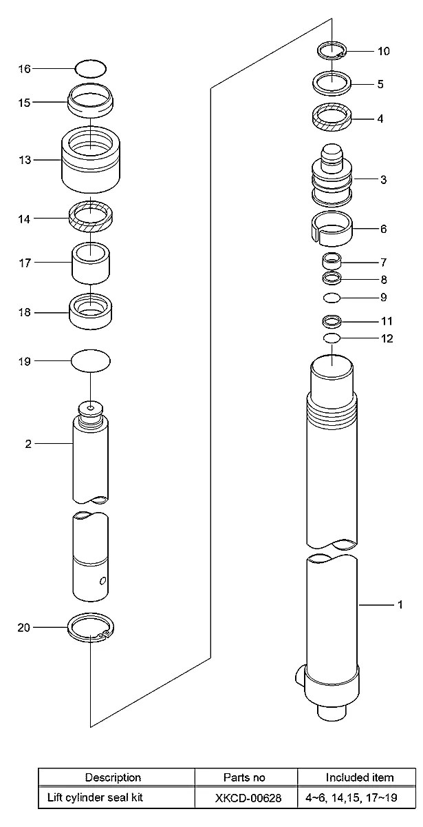 XKCD-04732 Empilhadeira Hyundai 25-30-33LF-7