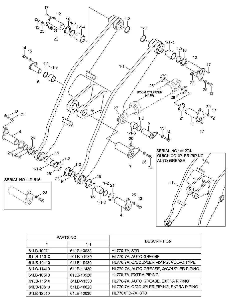 S391-110210 Pá-carregadeira Hyundai HL770-7A