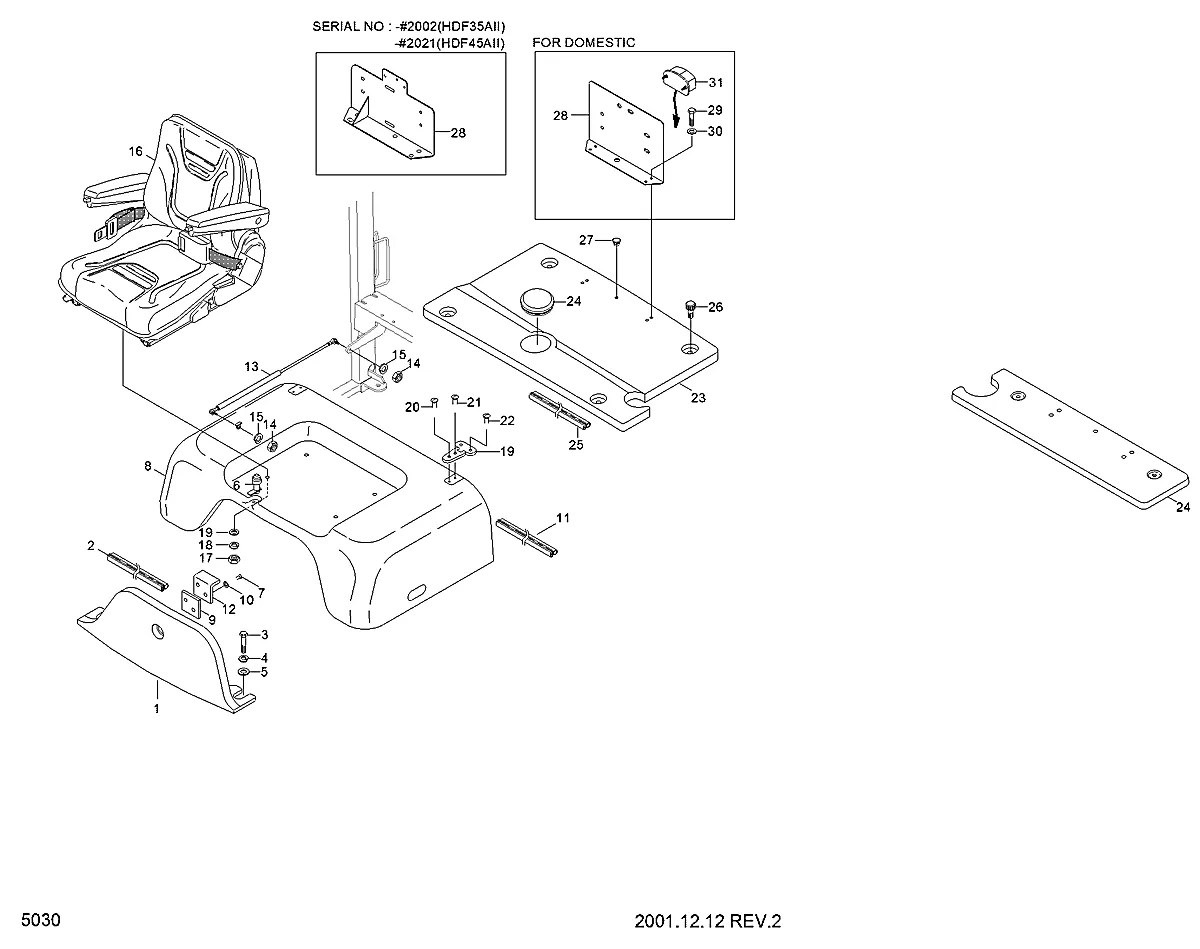 F13102050 Empilhadeira Hyundai HDF35A-II