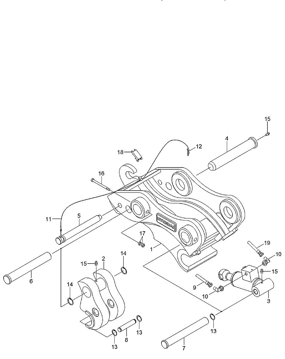 32Q1-95110 Escavadeira de esteiras Hyundai R80CR-9A