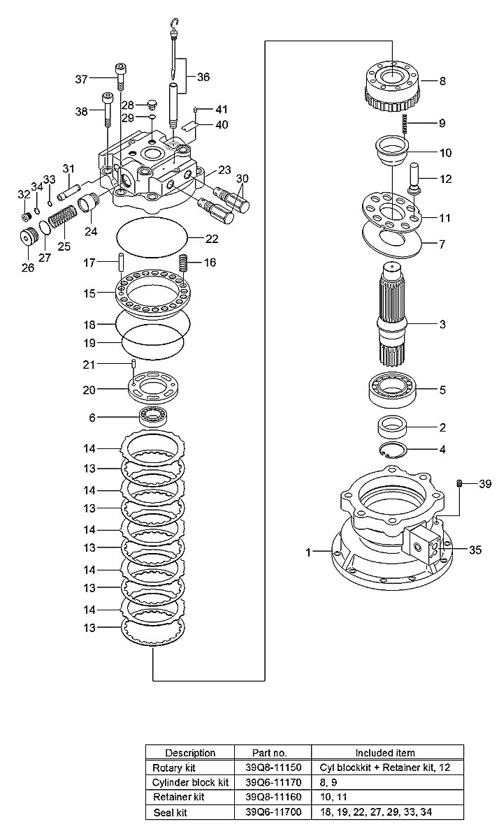 38K8-11320 Escavadeira de esteiras Hyundai HX300 L